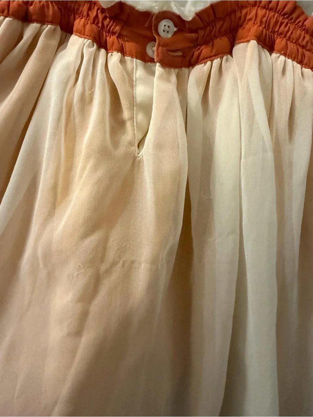 Well Dressed Wolf Peach and Orange Ribbon Sundress